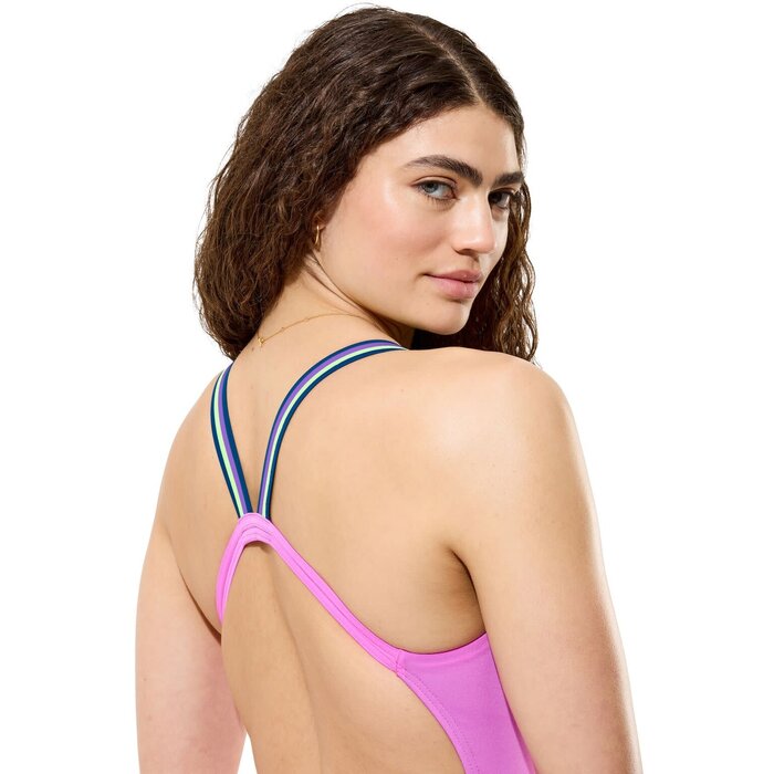 Speedo SOLID COMFORT V-BACK PIN/GRN