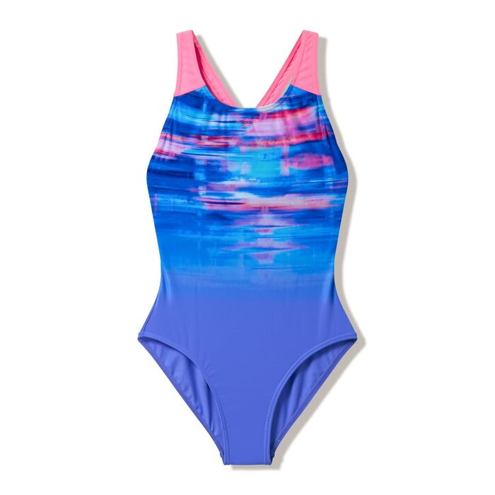 Speedo PRINT SPLASHBACK 1P PUR/PIN