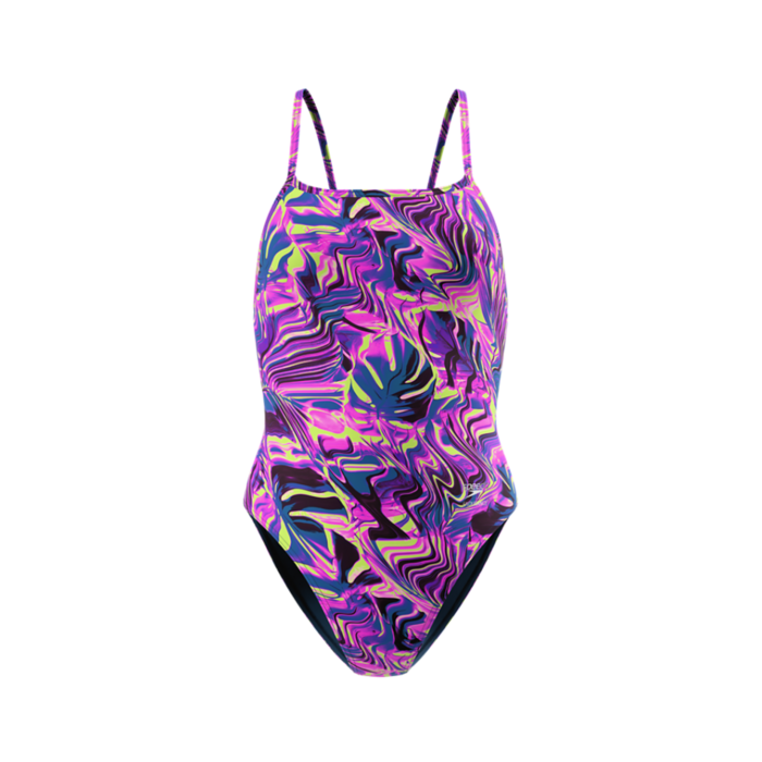 Speedo PRINTED WEB BACK PIN/GRN