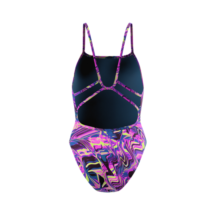 Speedo PRINTED WEB BACK PIN/GRN