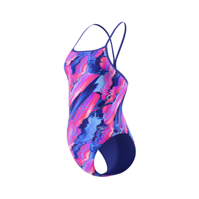 Speedo PRINTED TURNBACK BLU/PIN