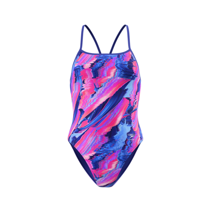 Speedo PRINTED TURNBACK BLU/PIN
