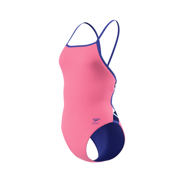Speedo SOLID TRI BACK PIN/BLU