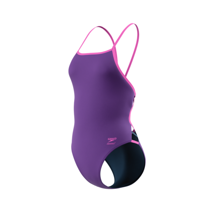 Speedo SOLID TRI BACK PUR/PIN