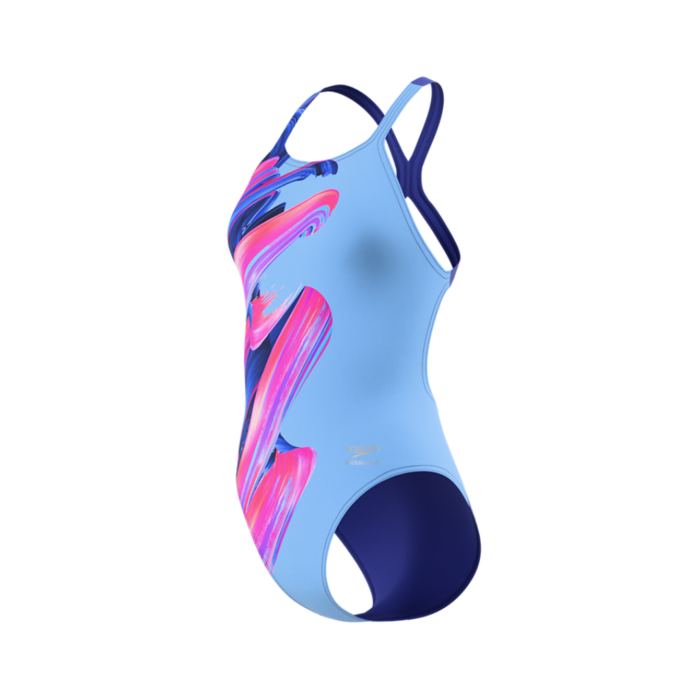 Speedo PLACEMENT PRINT POWERBACK BLU/PIN