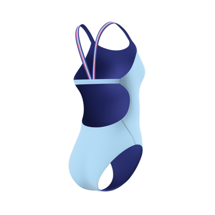 Speedo SOLID COMFORT V-BACK BLU/PIN