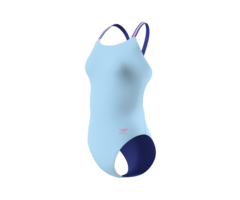 Speedo SOLID COMFORT V-BACK BLU/PIN