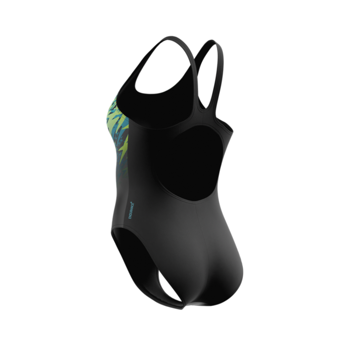 Speedo HYPERBOOM PLACEMENT MUSCLEBACK BLA/GRN