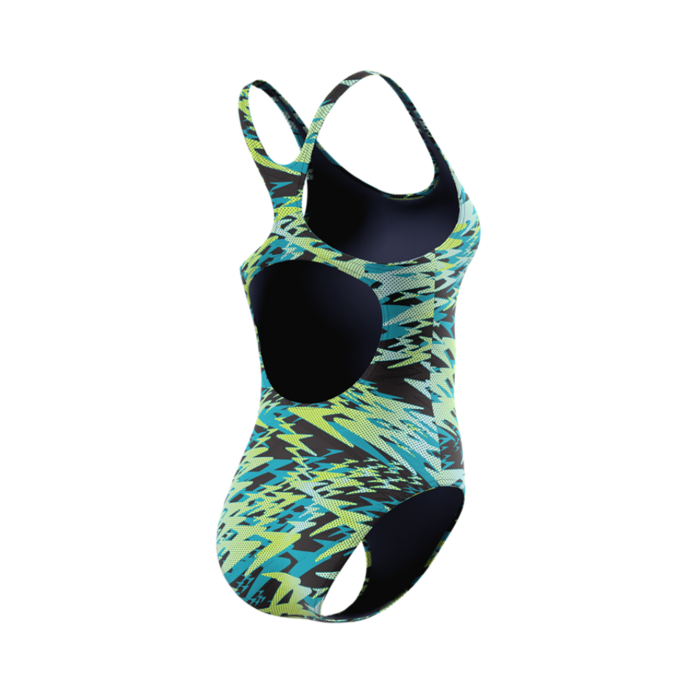 Speedo HYPERBOOM PRINT MEDALIST 1P GRN/BLA