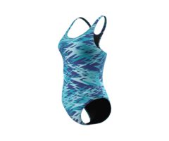 Speedo HYPERBOOM PRINT MEDALIST 1P BLU/BLU