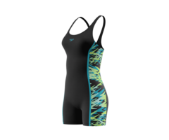 Speedo HYPERBOOM SPL MUSCLEB LEGSUIT BLA/GRN