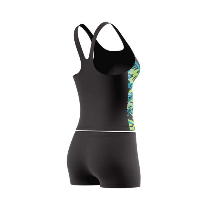 Speedo HYPERBOOM SPLICE TANKINI SET BLA/GRN