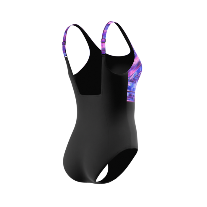 Speedo PRINT CONTOUR ECLIPSE 1P BLA/PUR