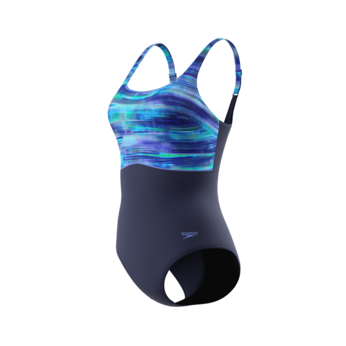 Speedo PRINT CONTOUR ECLIPSE 1P NAV/PUR