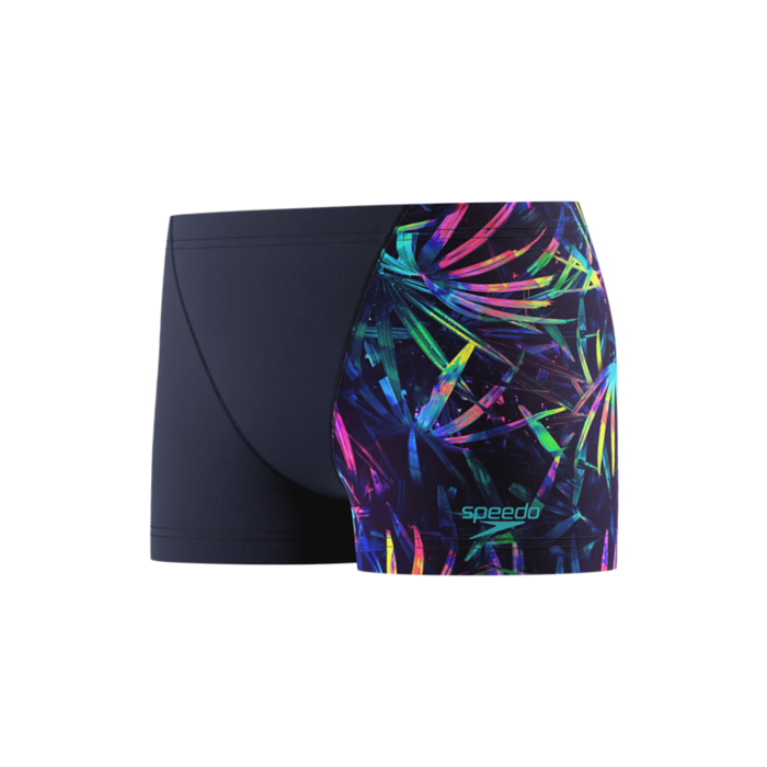 Speedo PRINT V-CUT AQUASHORT NAV/GRN