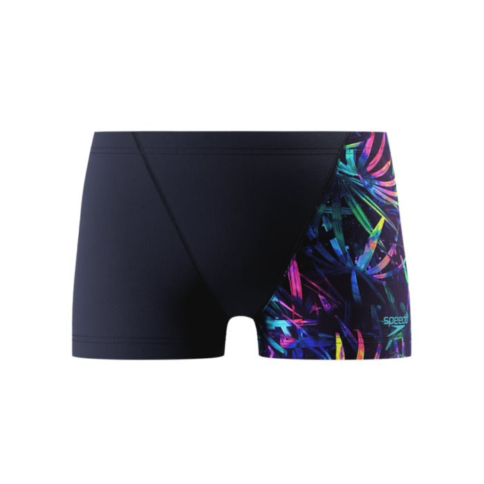 Speedo PRINT V-CUT AQUASHORT NAV/GRN