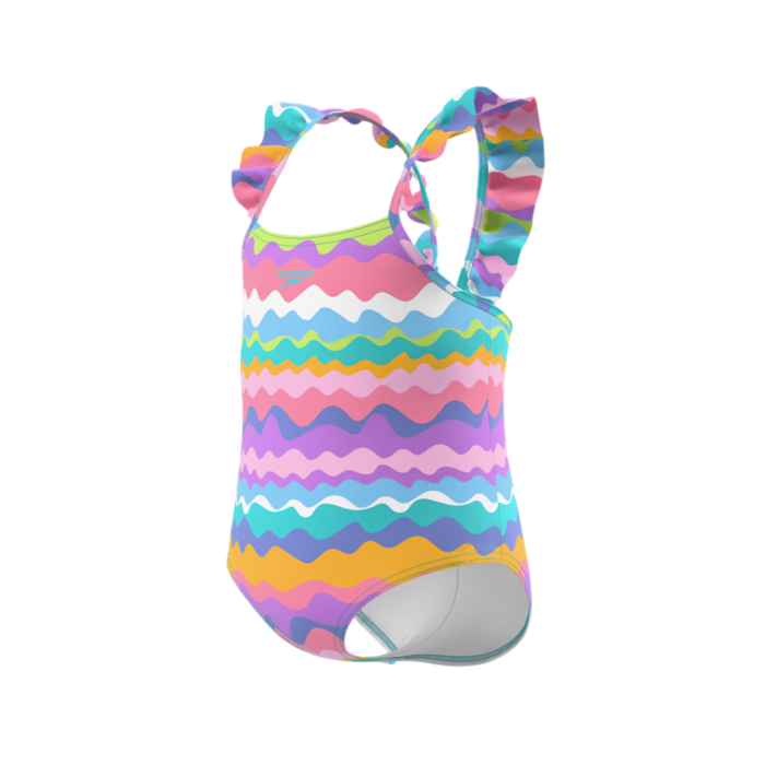 Speedo INFANT PRINT FRILL THINSTR 1P GRN/PIN