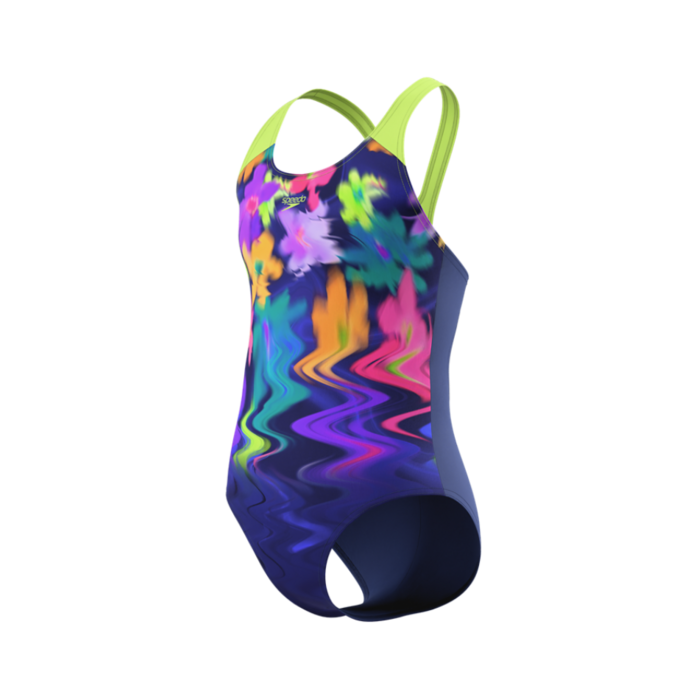 Speedo PRINT SPLASHBACK 1P BLU/GRN