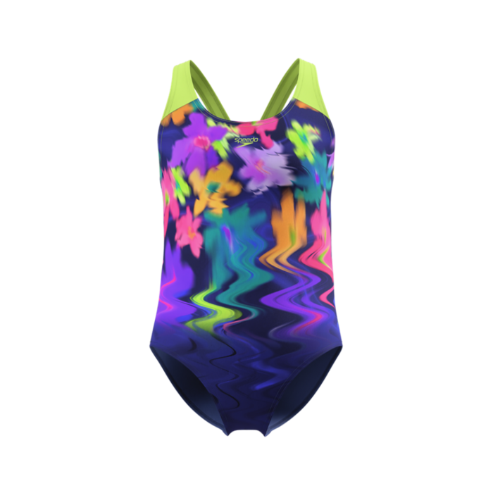 Speedo PRINT SPLASHBACK 1P BLU/GRN