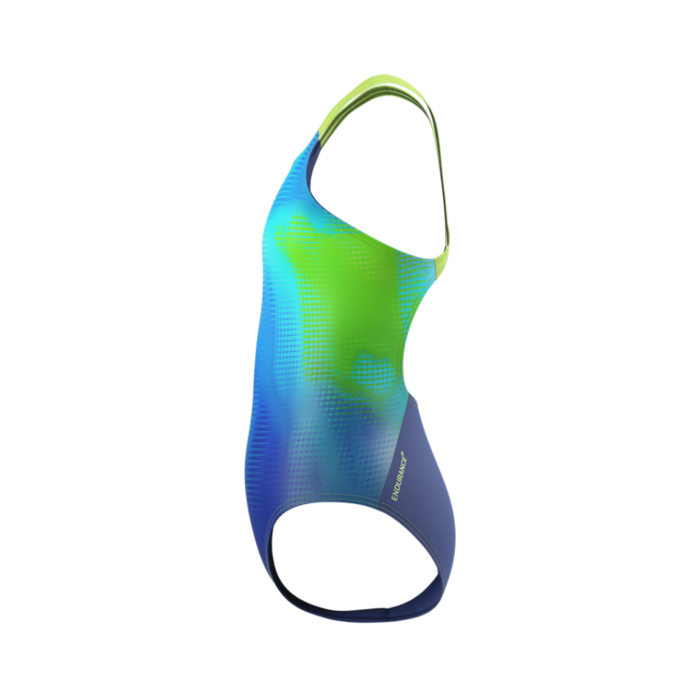 Speedo PRINT POWERBACK 1P BLU/GRN
