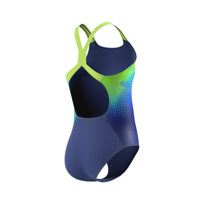 Speedo PRINT POWERBACK 1P BLU/GRN