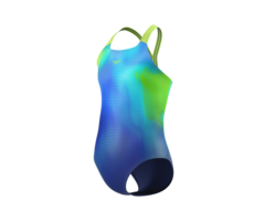 Speedo PRINT POWERBACK 1P BLU/GRN