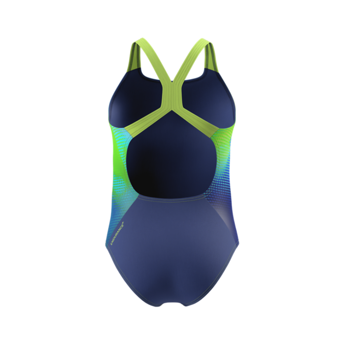 Speedo PRINT POWERBACK 1P BLU/GRN