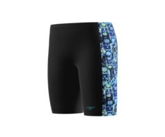 Speedo PRINT PANEL JAMMER BLA/GRN