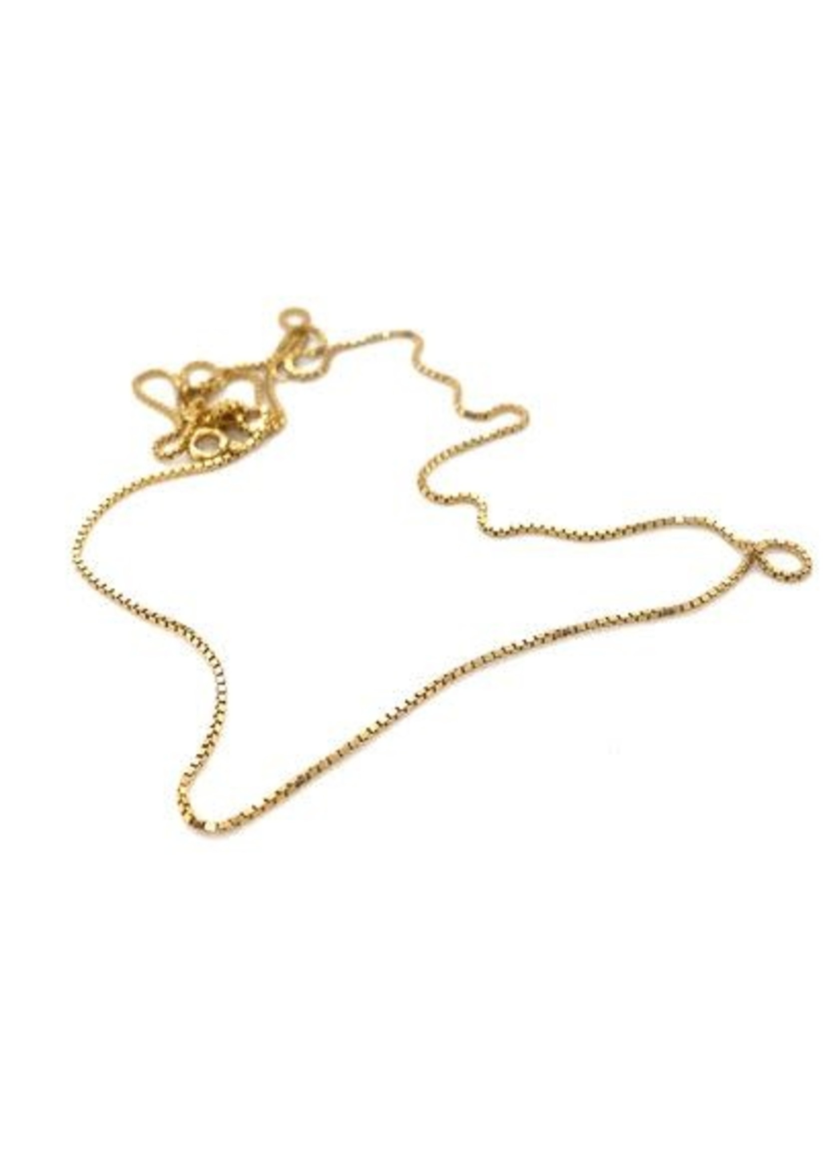 Vintage & Occasion Occasion gouden venetiaanse ketting 45cm 0,8mm