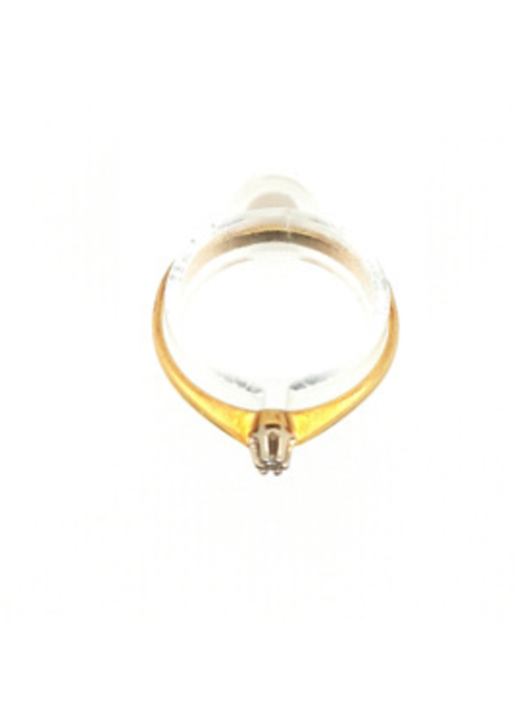 Vintage & Occasion Occasion bicolor solitairring met 0.02ct diamant VSI G