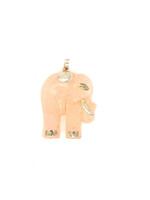 Vintage & Occasion Occasion olifant hanger van rozenkwarts