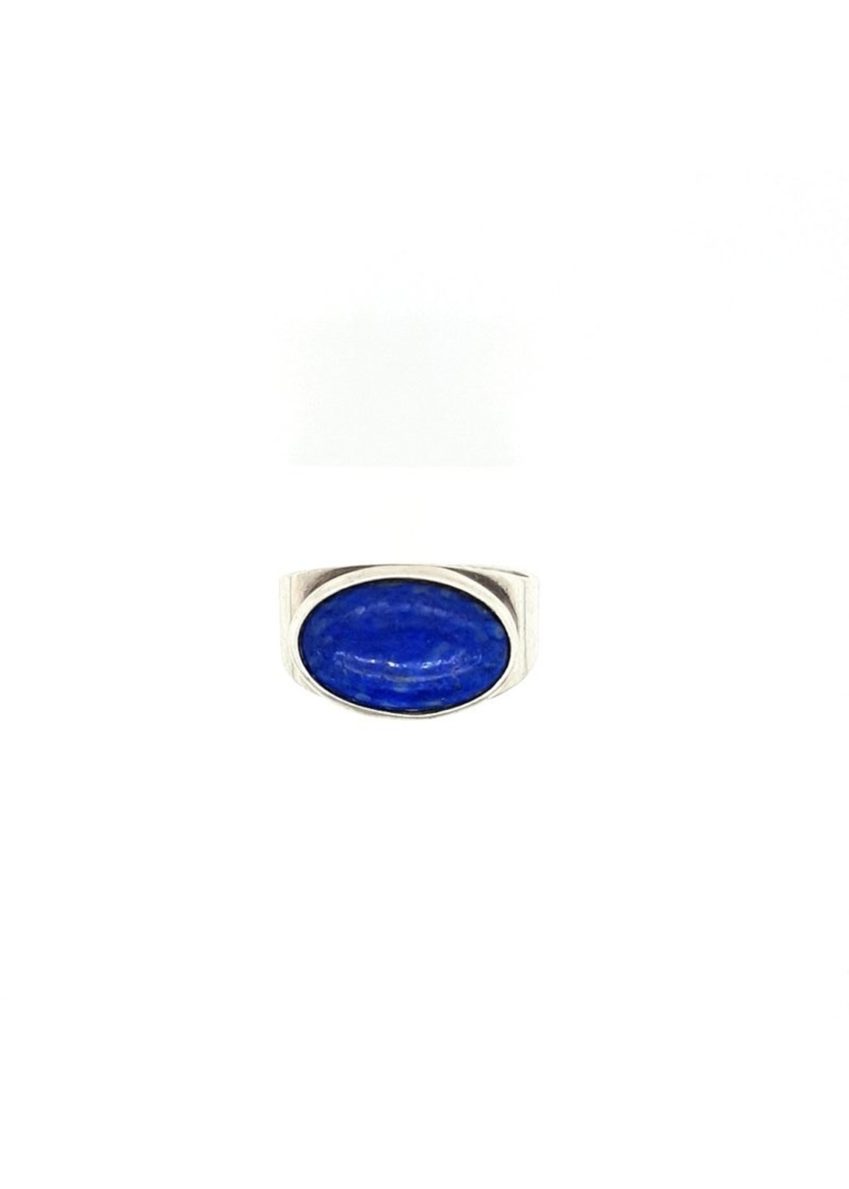 Vintage & Occasion Occassion ring met lapis lazuli edelsteen.