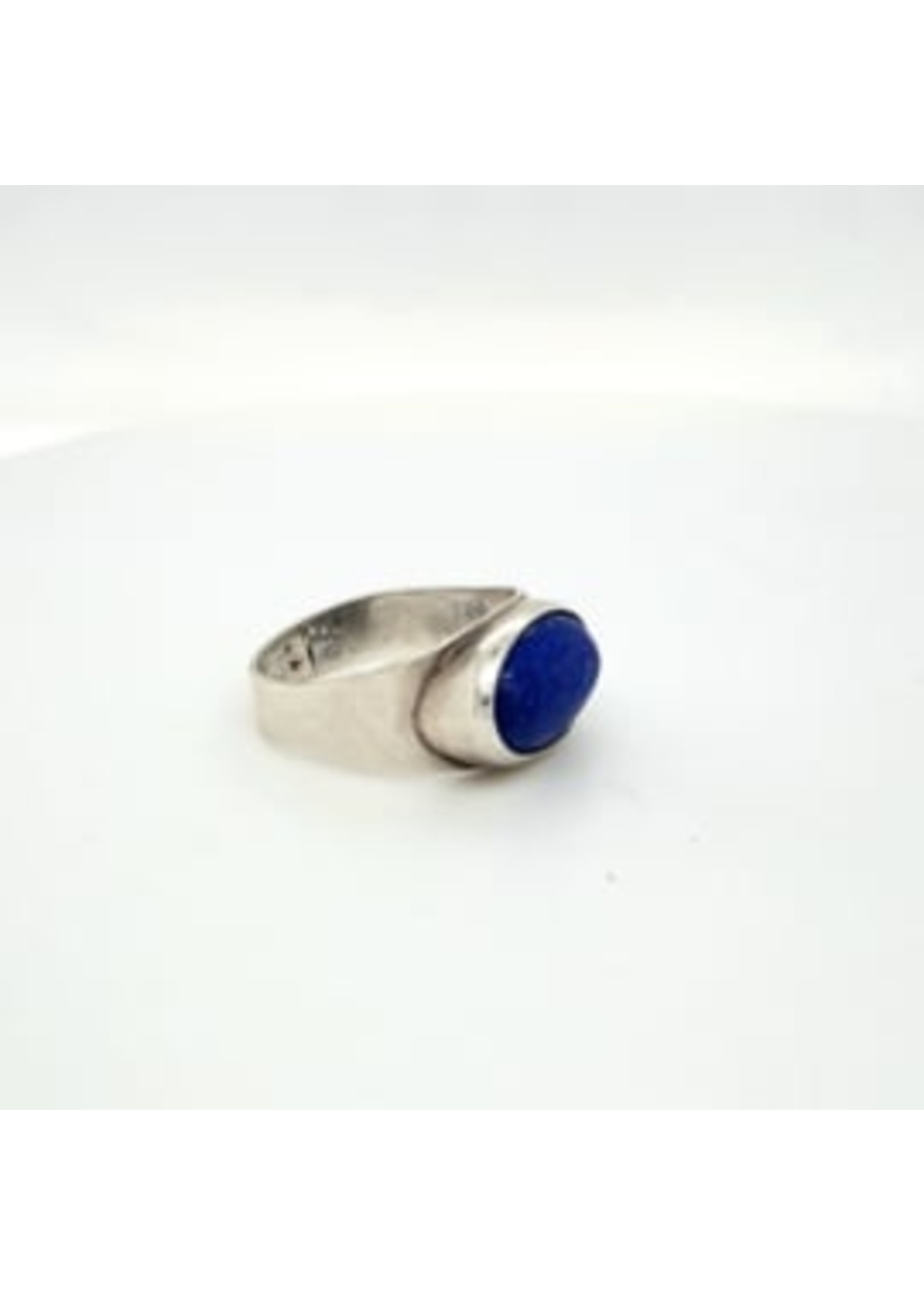 Vintage & Occasion Occassion ring met lapis lazuli edelsteen.