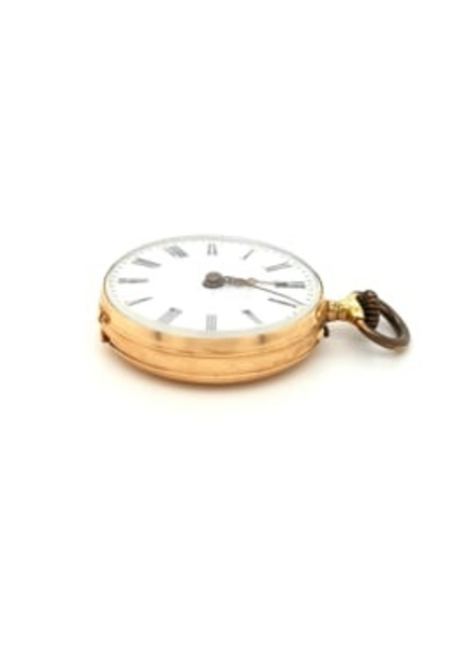 Vintage & Occasion Occasion geelgouden Remontoir cilindre zakhorloge