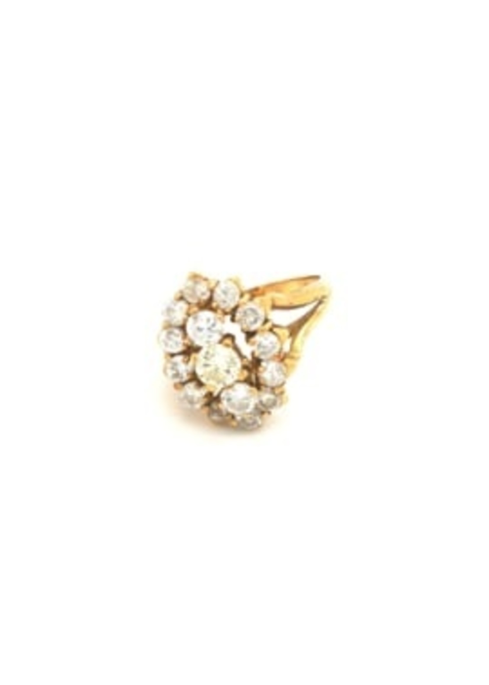 Vintage & Occasion Occasion ovale entouragering met 1.95 ct diamant
