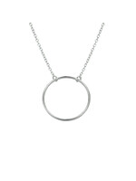 Cataleya jewels Zilveren collier cirkel 1,2 mm 41 + 4 cm