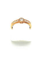 Vintage & Occasion Occasion gouden ring met 9 diamantjes 0.31ct, SI - F