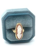 Vintage & Occasion Occasion gouden ring met camee