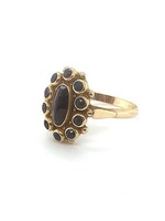 Vintage & Occasion Occasion gouden ring met 11 granaten