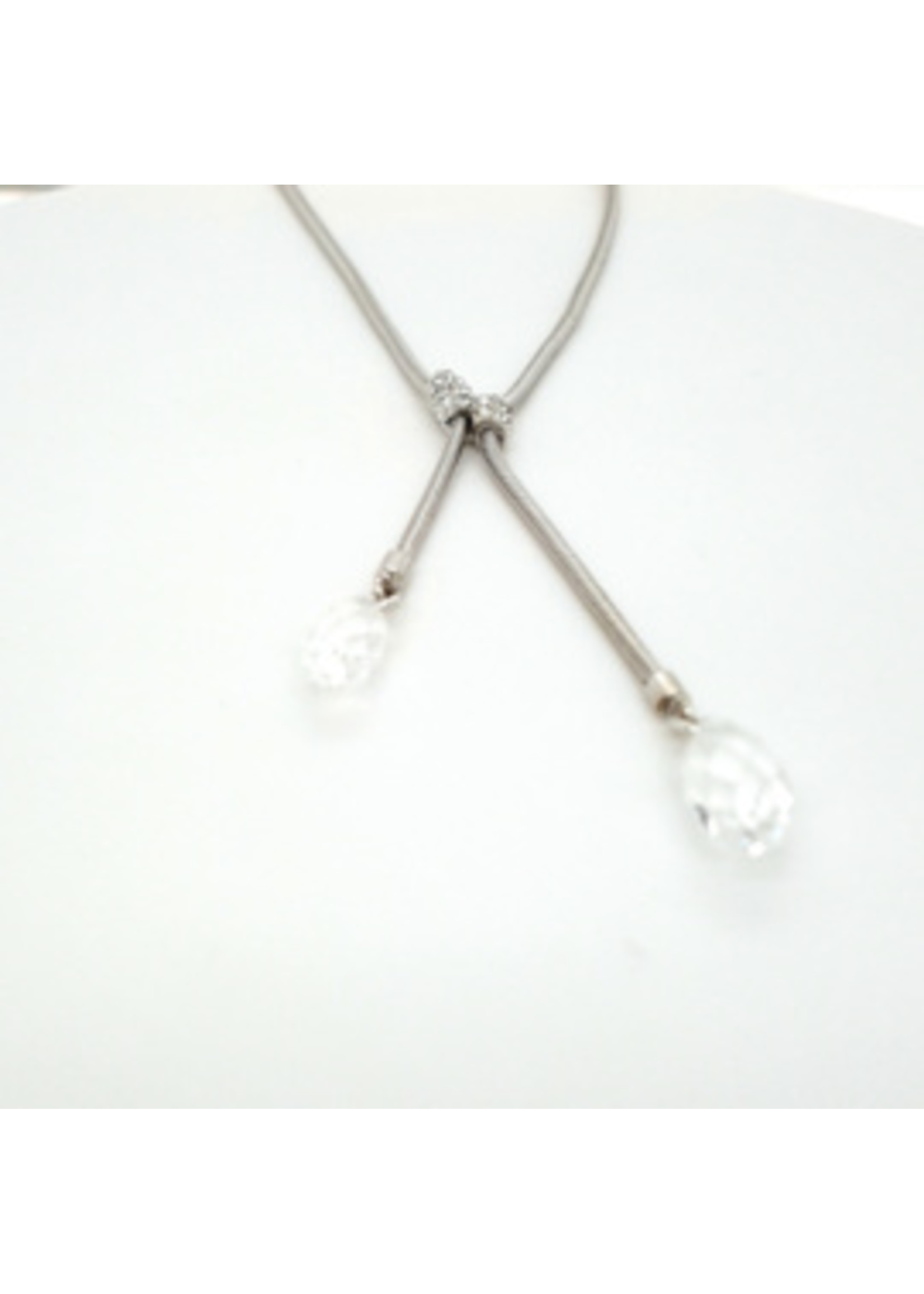 Vintage & Occasion Occasion Swarovski ketting met 2 stenen