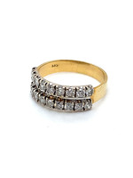 Vintage & Occasion geelgouden ring met briljant