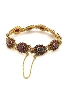 Vintage & Occasion Occasion geelgouden granaat armband