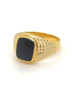 Vintage & Occasion Occasion gouden zegelring met onyx