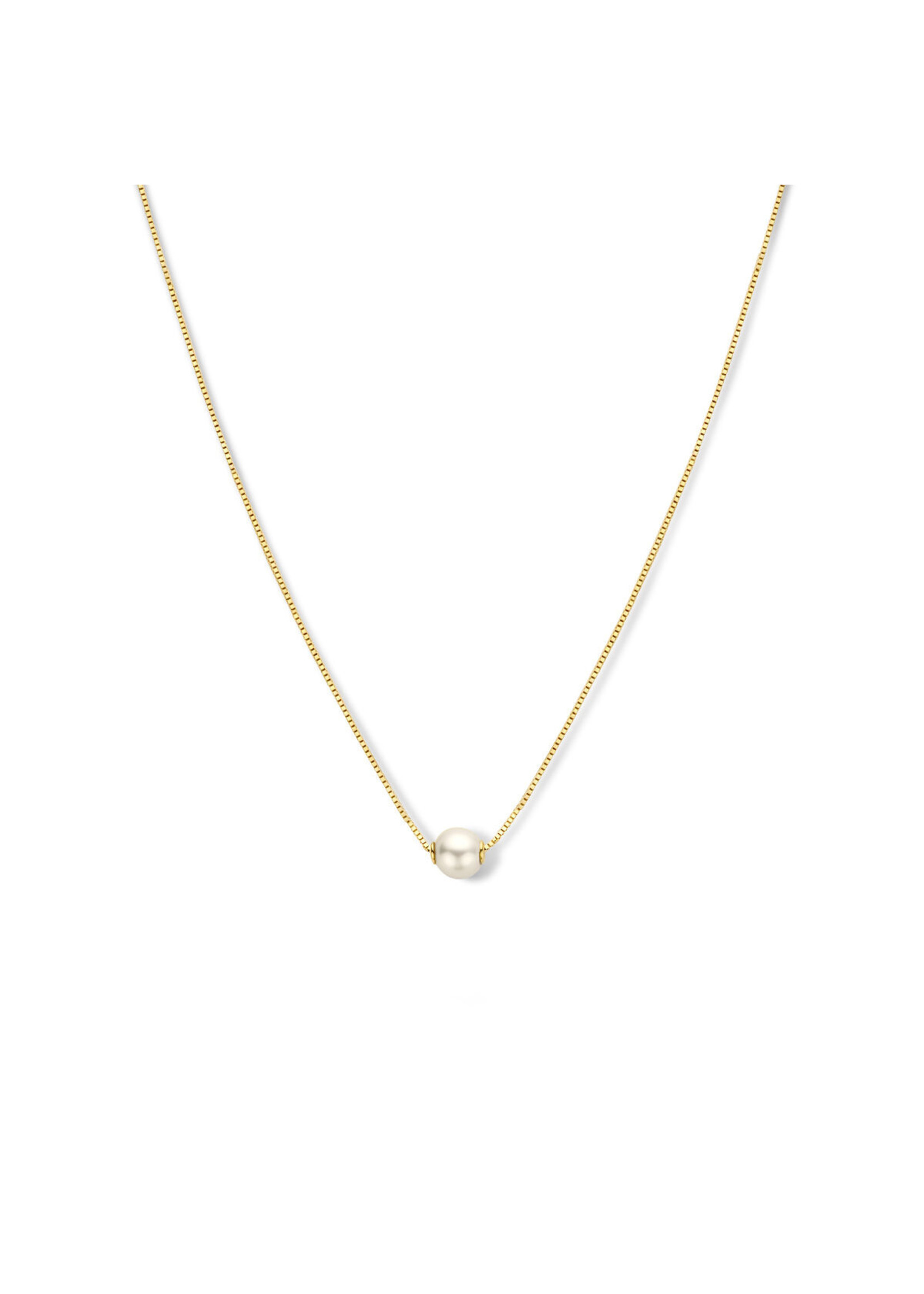 Cataleya jewels Geelgouden collier parel 0,6 mm 42 - 45 cm