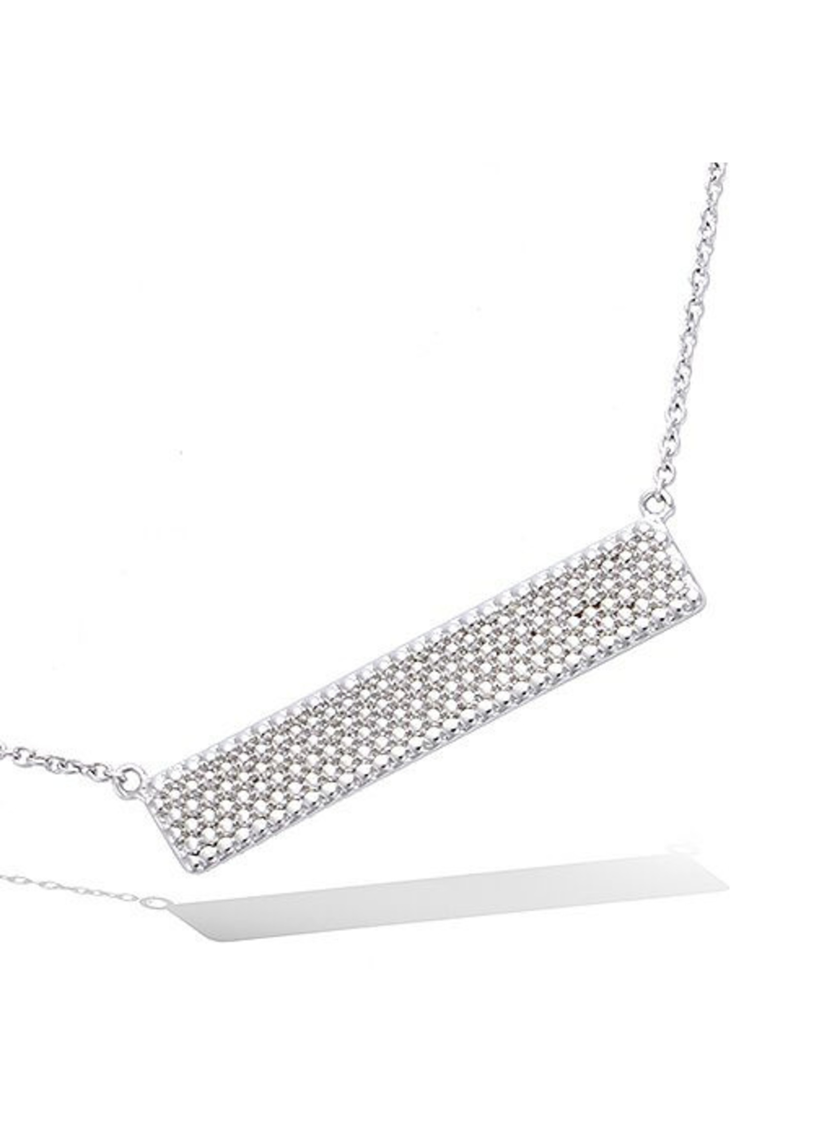 Cataleya jewels Cataleya Jewels AG925 Bar Zilveren Ketting 44cm