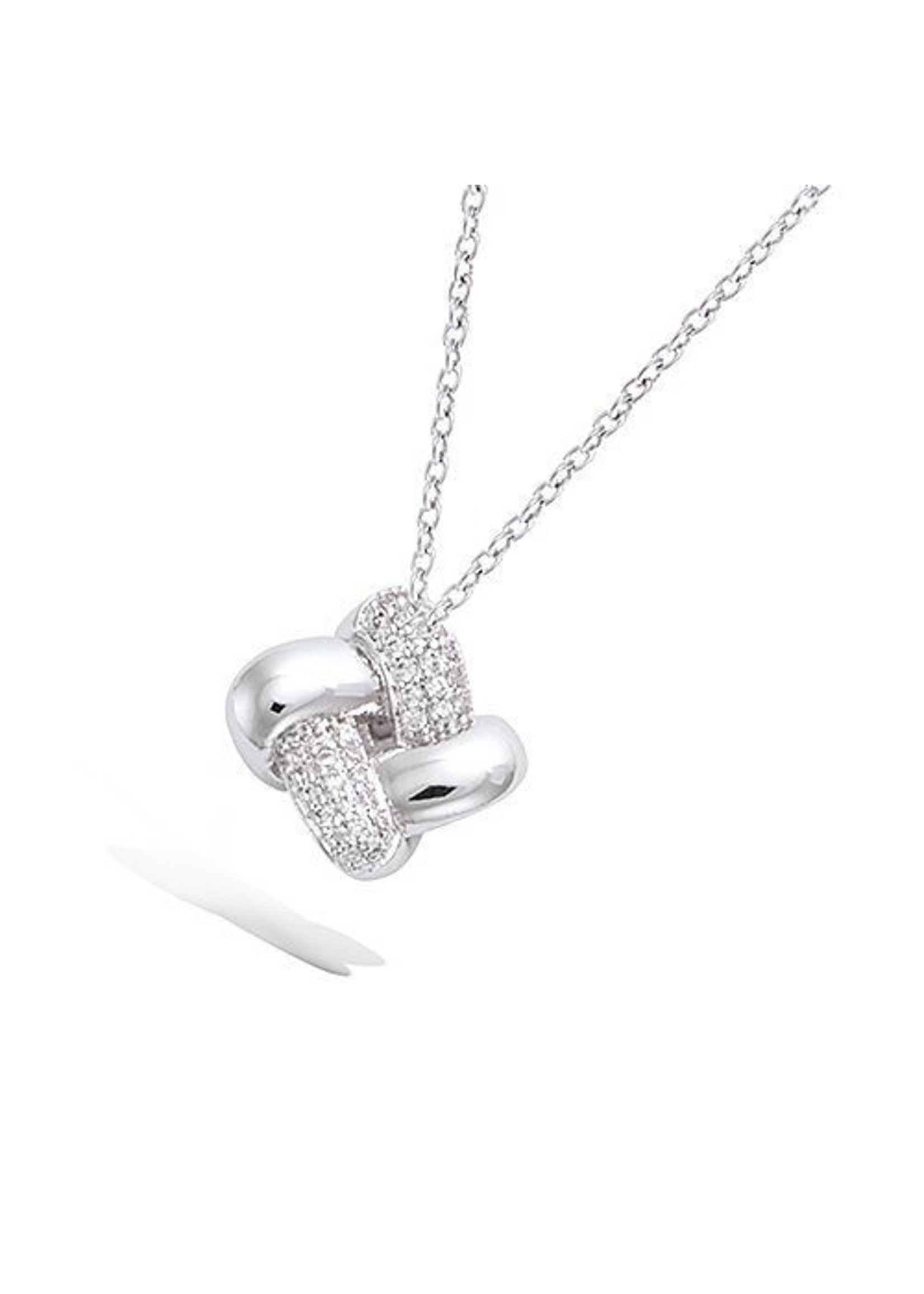 Cataleya jewels Cataleya Jewels AG925 Knot Zilveren Ketting 44cm