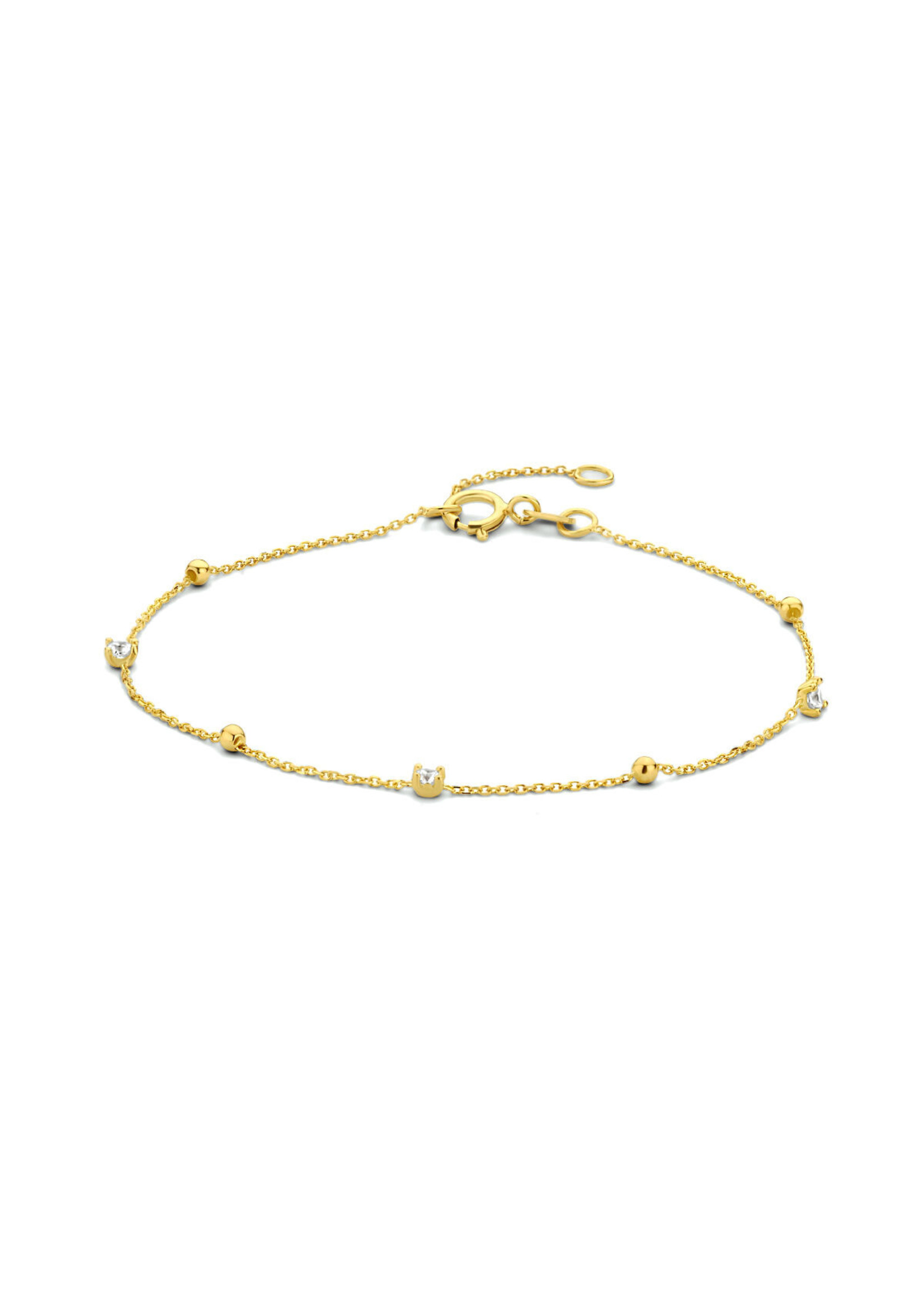 Cataleya jewels Cataleya Jewels Armband Zirkonia En Bolletjes 0,7 mm 16 – 17,5 – 19 cm