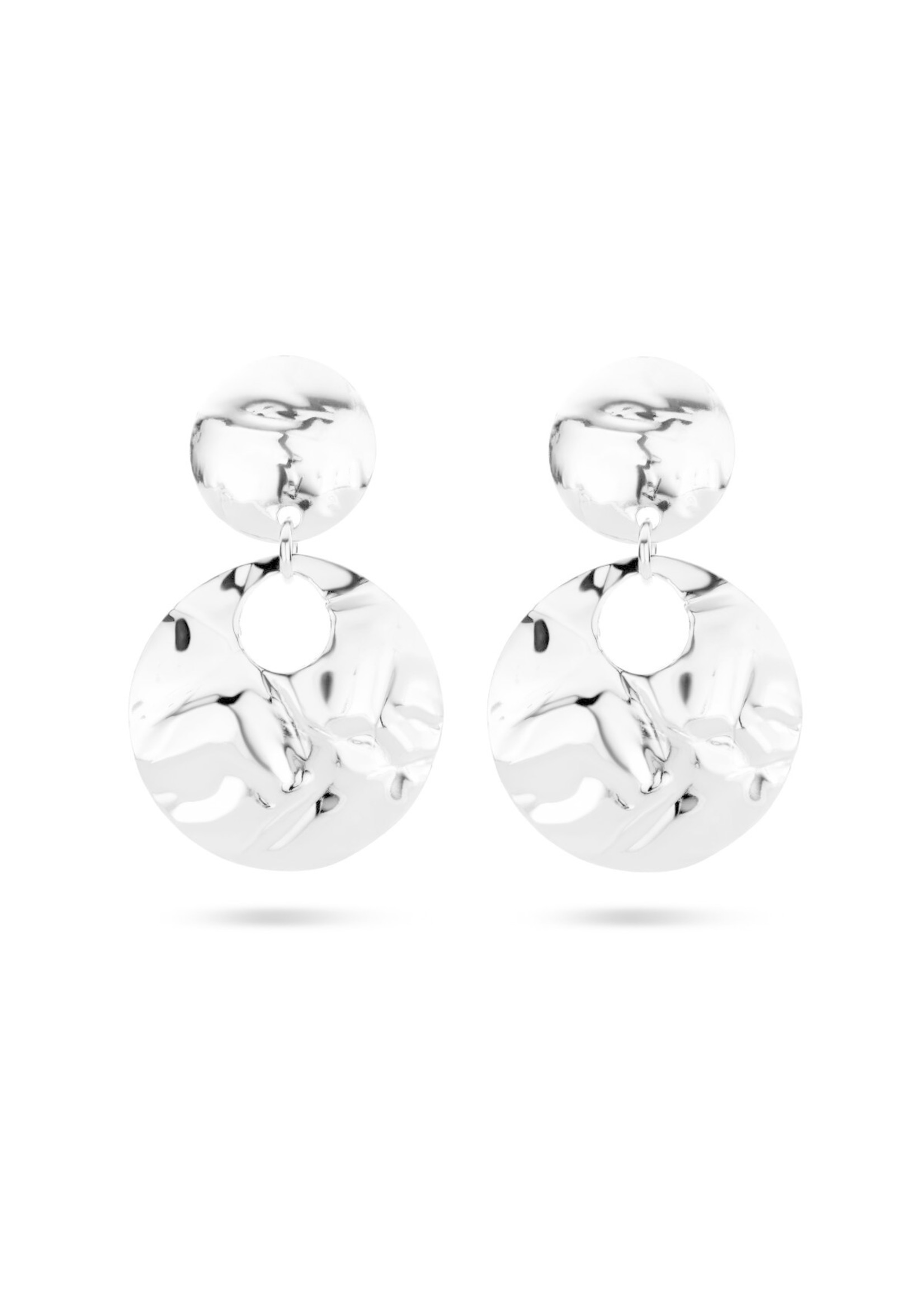 Cataleya jewels Cataleya Jewels Oorhangers Rondjes Zilver