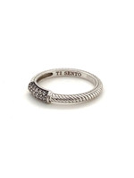 Vintage & Occasion Occasion Ti Sento - Milano zilveren ring