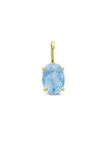 Cataleya jewels Cataleya Jewels Hanger Blauw Topaas Goud